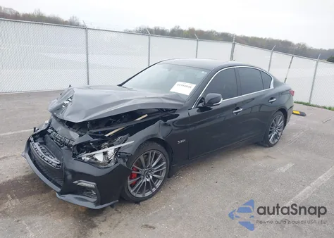 2018 Infiniti Q50 3.0T Red Sport 400 из США, поврежденный, VIN JN1FV7ARXJM480160